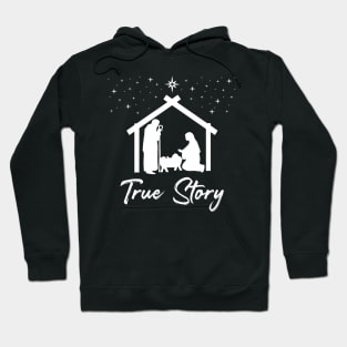 Christmas Nativity True Story Nativity Scene Hoodie